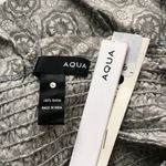 AQUA Medallion Strapless Smocked Tube Top NWT LARGE Photo 5