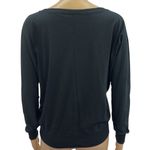 Wicked Black Long Dolman Sleeve Boat Neck Graphic Lightweight Tee Womens Large Photo 5