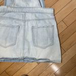 Forever 21  Distressed Denim Jeans Overalls Dress Skirt Size Small Photo 6
