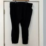 Loft women’s plus size 22 cropped dress pants black gold zipper work office Photo 2