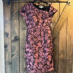 Kay Unger NWT  Alana Sheath Jacquard Floral Midi Dress Sz 6/Black Cherise Photo 2