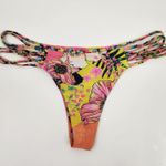 Agua Bendita  Sophia Bikini Bottom in Praia Pink Neon Size XL NWT Photo 0