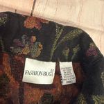 Fashion Bug  Vintage  Women's Black Tapestry Long Sleeve Jacket XL Blazer Small Photo 1