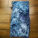 Nine West Blue/Black Bodycon Midi Skirt Size XS with Side Slit Photo 2