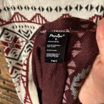 Papaya Beige Burgundy Red Sleeveless Knit Mini Sweater Dress Women's Size large Photo 4