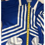 Commense Womens Oversized Long Sleeves Royal Blue TOP Blouse Size Small Photo 8