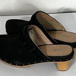 J.Jill Black Studded Leather Heel Clogs Mules Photo 2