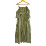 Old Navy Off Shoulder Tiered Swing Midi Dress Womens Sz 2X Boho Prairie Country Photo 2