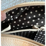 Lulu Guinness Handbag White Top Handle Satchel Zip Close Pockets Silver Accents Photo 11