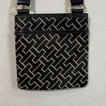 Tommy Hilfiger Black and Cream Patterned Crossbody Bag Photo 1