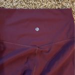 HeyNuts Small maroon High waisted soft cropped leggings Red Photo 3