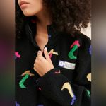 Parks Project National  Night Shrooms Trail Sherpa Snap Sweatshirt Unisex sz S-M Photo 2