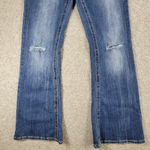 Amethyst Jeans VTG Amethyst Mia Jeans Womens 13 Blue Med Wash Bootcut Flare Distressed Mid Rise Photo 8