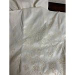 Vintage Eureka USA Strapless Embroidered Ivory Dress 2XL Formal Evening Gown White Size XXL Photo 4