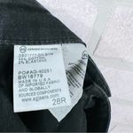 AG Adriano Goldschmied AG The Farrah High Rise Skinny Ankle Raw Hem Jeans in Black Size 28 Photo 8