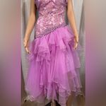 Mystique Boutique Mystique Lavender Beaded Lace Tulle Dress Sz 2 | Prom • Formal • Evening Photo 8
