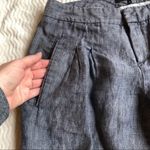 Theory Grey Pleated Tapered Career Style Pants Womens 2 Slacks Trousers Office Photo 3