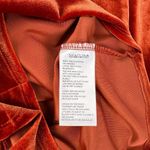 Urban Outfitters Goldmine Velvet Long Sleeve Romper Terra Cotta Orange Size XS Photo 5