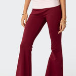 Edikted  Contrast Fold Over Flared Leggings nwt s Photo 0