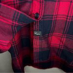 Rails  Bianca red & blue flannel button down shirt dress women’s size small Photo 5