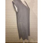 Cloth & Stone Anthropologie Sunwashed Grey Frayed Hem Tencel Mini Dress, XS Photo 3