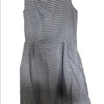 Anne Klein grey and white striped sleeveless dress with pockets size 6 Photo 1