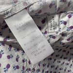 Frank & Eileen  Shirt Blouse Blue Pineapples Resort Lightweight Cotton‎ Size MED Photo 3