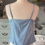 Relativity Cami Powder Blue Adjustable Straps Bra Shelf fits Medium Cotton  Women Photo 3