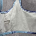 Blue Purple Tie Dye Swimwear Swimsuit Sports Bra Style Bikini Top Small Photo 5