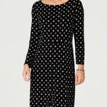FINAL PRICE J. Jill Geometric Print Jersey Knit Shirt Dress with Pockets Black Size undefined Photo 0