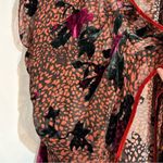 Citron Burnout Velvet Rose Spotted Sheer Kimono Silk Blend Witchy Whimsigoth Pink Size undefined Photo 1