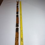 Streets Ahead Belt Orange And Gold Snakeskin Print Made In USA Italian Buckle Photo 4