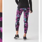 Lululemon Inspire Tight II Midnight Bloom Black Deep Fuschia Black 7/8 Length 4 Photo 14