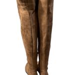 Ann Taylor OTN Boot Brown Suede Flat Size 8 Almond Toe Photo 4