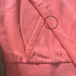 PINK - Victoria's Secret  Quarter Zip Pullover Sweatshirt Women XS Neon Pink Orange Photo 5