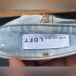 Loft  PETITE Frayed Denim Cut Off Shorts In Beach Out Wash Photo 7