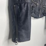 We The Free FREE PEOPLE Fenix Black Moto Jacket Small Photo 5