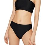 Seafolly High Rise Ribbed Black Bikini bottom Essentials 40609-640 Size 2 NWT Photo 2
