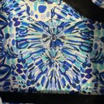 Lilly Pulitzer Captiva Tunic in Crew Blue Tint Kaleidoscope Coral Size XS Photo 2