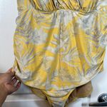 Cacique  SWIM Lane Bryant Yellow V-Neck Tie Back Swimsuit Size 22 EUC #1382 Photo 3