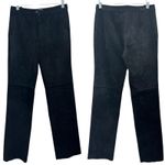 Doncaster Vintage Y2K Black Suede Leather Flare Pants Cowgirl Western Retro Boho Photo 1