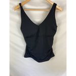 Sea Level Eco Essentials Tankini Swim Top Black Size 12 Photo 2