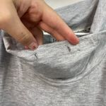 Hue ‎ women's light gray stretch loose short sleeve cowl neck pocket tunic dress Photo 4