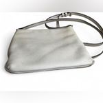 Calvin Klein Michael Kors Riley Crossbody Bag Handbag Med Pebble Gray Leather Photo 5