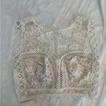 Victoria's Secret NWOT  Cream Lace High neck Bra XL Romantic Photo 1