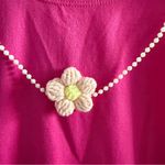 The Crochet Chick Floral Tank Top White Size L Photo 4