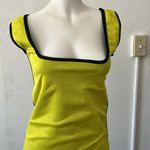 Weatherproof Neoprene fitted neon black square top sleeveless tank top size small Photo 4