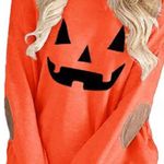 Fun Orange Pumpkin L/s tee size sm Photo 0