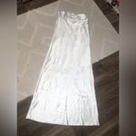 Vestique  Gabrielle satin white draped back slip gown dress wedding formal party Photo 5