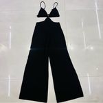 Fleur du Mal Luxe Matte Jersey Jumpsuit Black Size XS Photo 5